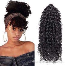 Falsches Haar Kinky Curly Long Frontal Ponytail Extension